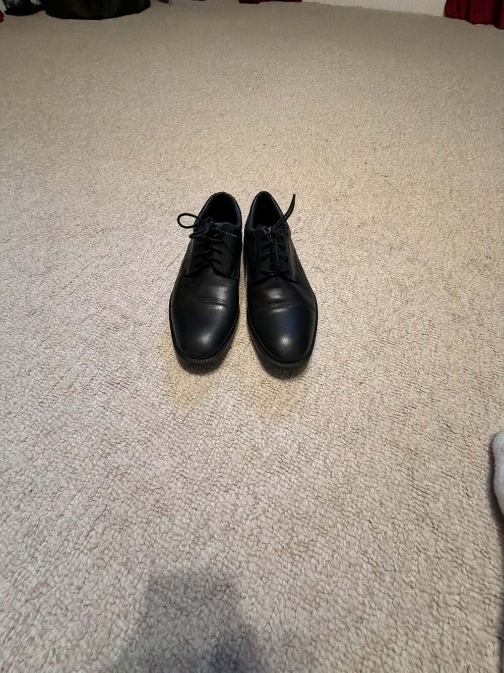 Rockport Black Leather Oxford Dress Shoes